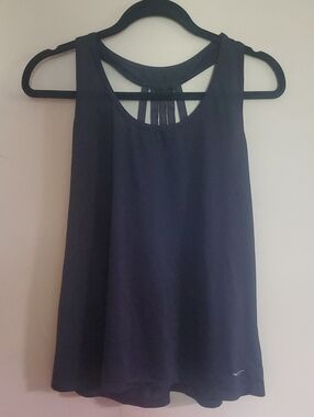 Acx Active Black Strappy Back Tank Top Size Xl